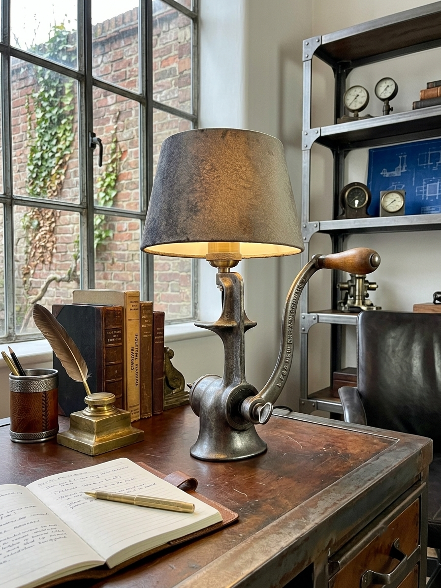 Lampe Industrielle Hachoir américain rare