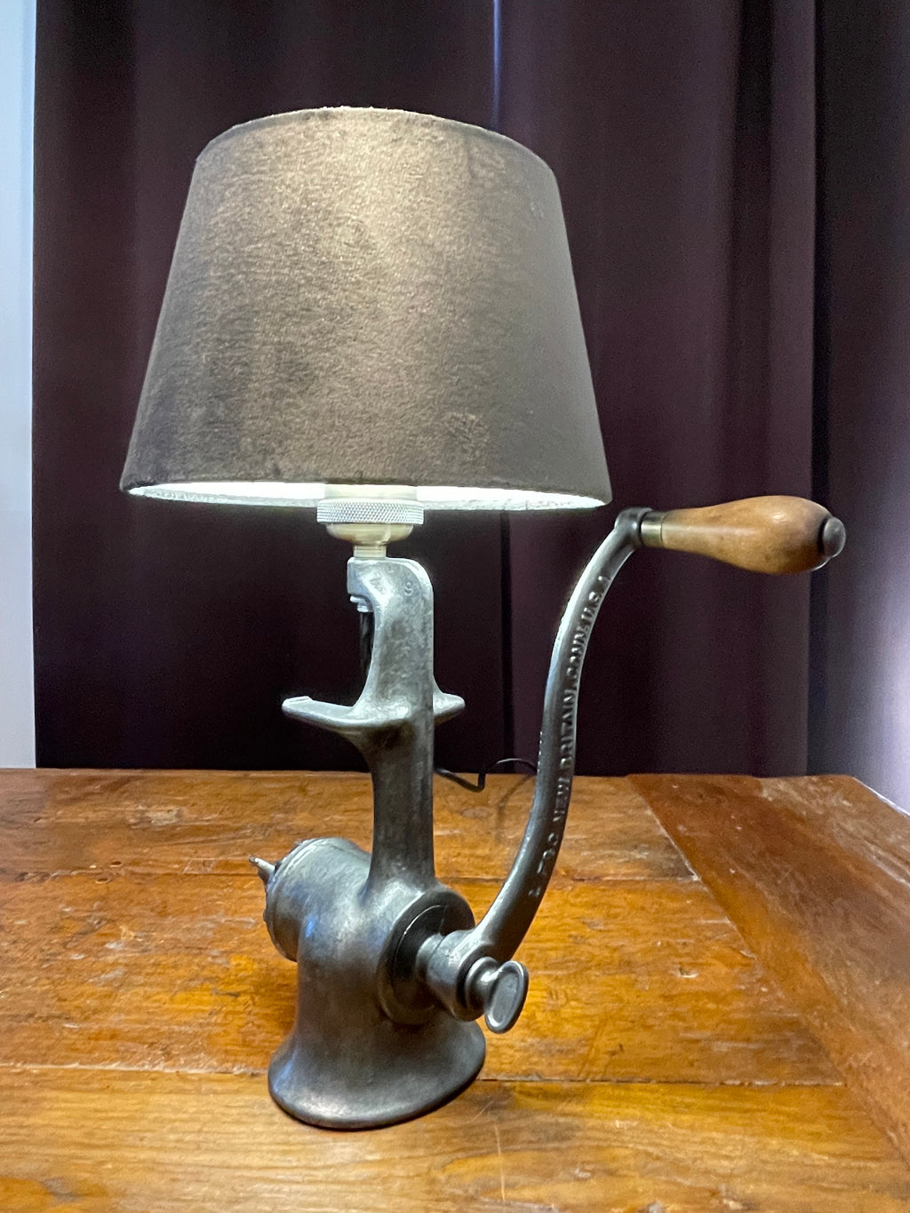 Lampe Industrielle Hachoir américain rare