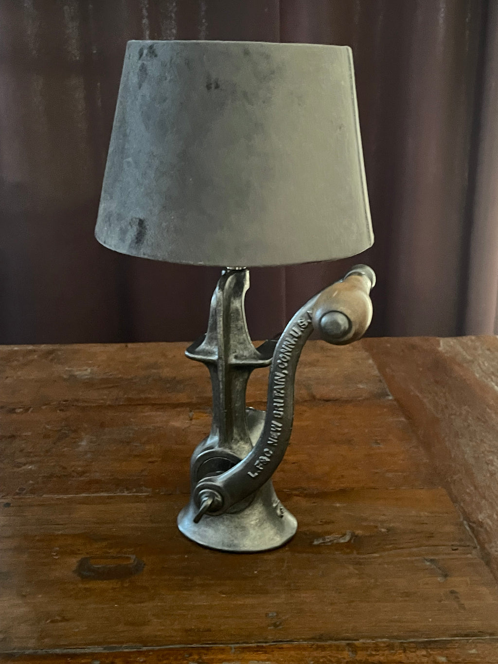 Lampe Industrielle Hachoir américain rare