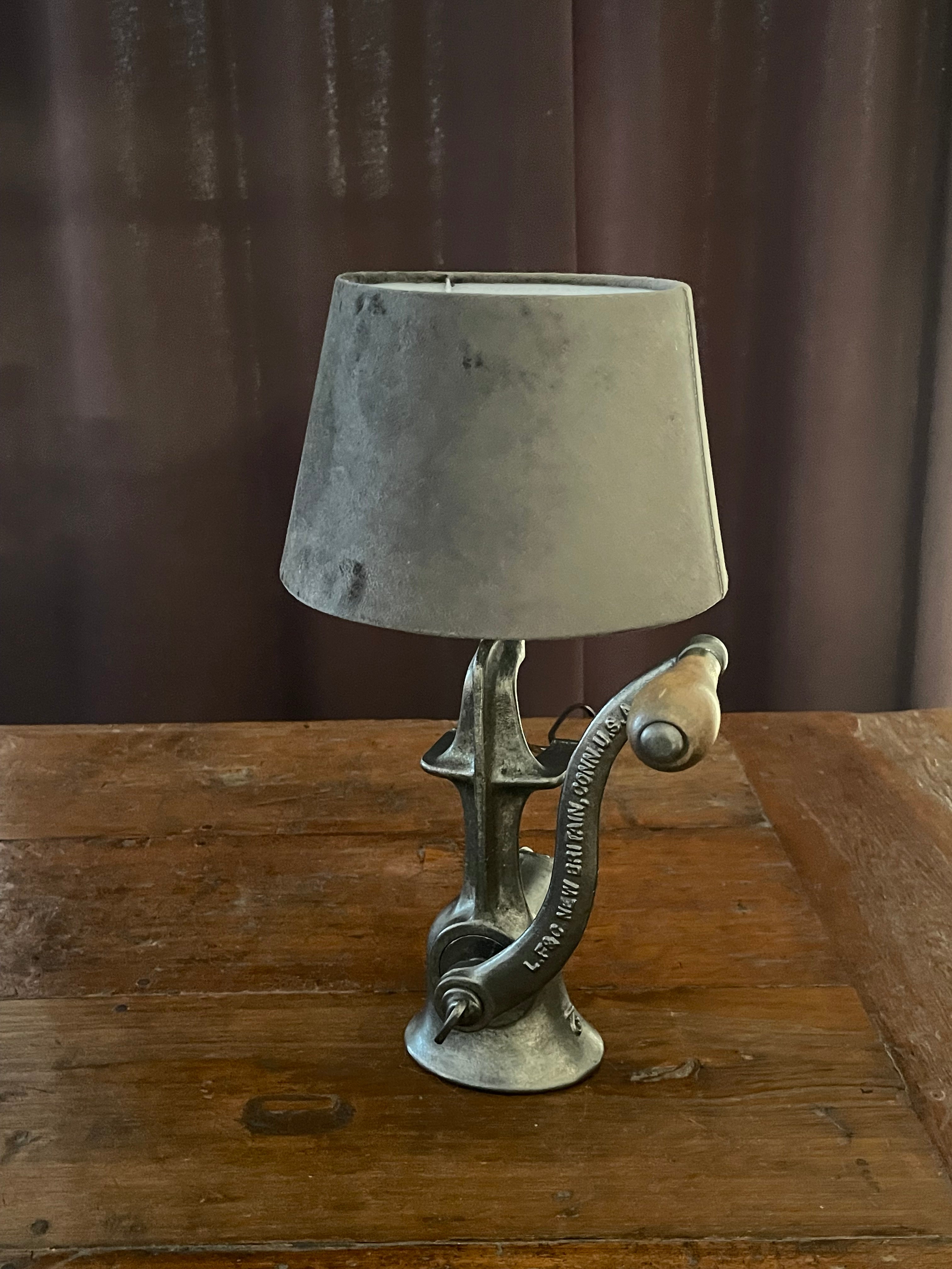 Lampe Industrielle Hachoir américain rare